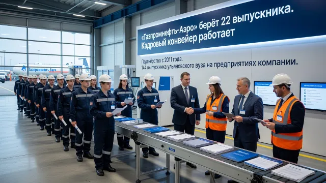 «Газпромнефть-Аэро» берёт 22 выпускника. Кадровый конвейер работает